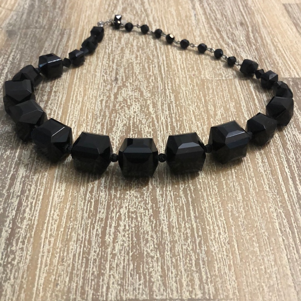 Tarina Tarantino black chocker necklace